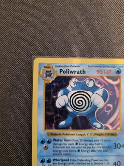 Poliwrath Holo Rare Pokemon TCG Card 13/102 Base Set Shadowless - Image 3