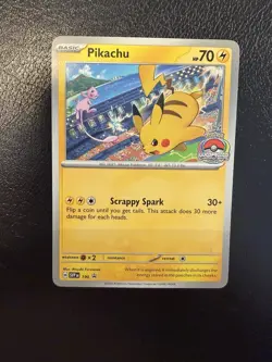 Pikachu 190 Scarlet & Violet World Championship 2024 Promo Card - Image 1