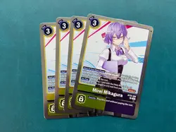 Mirei Mikagura BT22-089 Playset Cyber Eden Digimon Card Game x4 - Image 1
