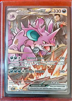 Team Rockets Nidoking EX 233/182 Sv10 Destined Rivals Pokemon Card - Image 1