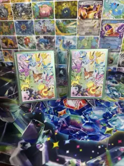 Pokemon TCG Prismatic Evolutions Super Premium Collection Card Sleeves Sealed - Image 1