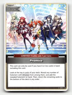 hololive OFFICIAL CARD GAME Promise (U) hBP01-113 - Blooming Radiance - Image 1