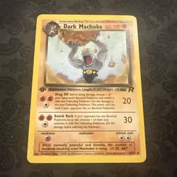 Dark Machoke 40/82 Uncommon Team Rocket 1st Edition Non Holo Pokemon Card - Image 1