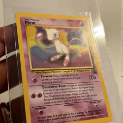Vintage Mew Black Star Promo 8 Pokemon Card Non-Holo 1999 Mint - Image 4