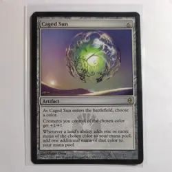 Caged Sun - New Phyrexia MTG (Artifact Card) - Image 1