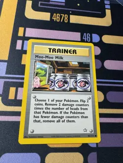 Moo-Moo Milk 101/111 Pokemon Card Neo Genesis Common Trainer Lightly Played T8 - Image 1