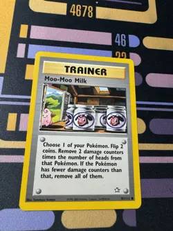 Moo-Moo Milk 101/111 Pokemon Card Neo Genesis Common Trainer Lightly Played T8 - Image 3