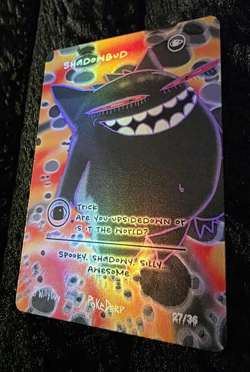 Pokederp Halloween Shadowbud Holo Gengar 27/36 Custom Derpy Card - Image 2