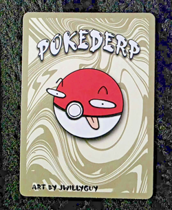 Pokederp Halloween Shadowbud Holo Gengar 27/36 Custom Derpy Card - Image 3