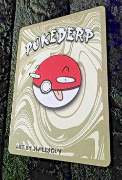 Pokederp Halloween Shadowbud Holo Gengar 27/36 Custom Derpy Card - Image 4