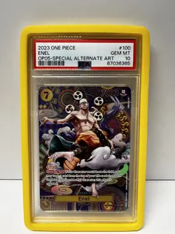 One Piece Card TCG ENEL OP05-100 SP SEC AWAKENING OF THE NEW ERA English PSA 10 - Image 2