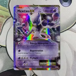 Pokemon TCG Mewtwo EX Ultra Rare Holo Card 52/108 NM Condition XY: Evolutions - Image 1