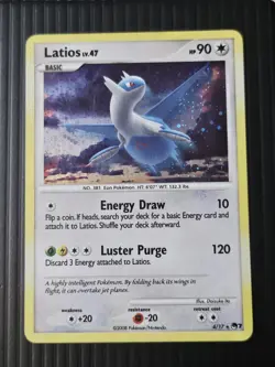Latios 4/17 Pop Series 7 Holo Rare Promo 2008 Vintage Pokemon TCG Card - Image 1