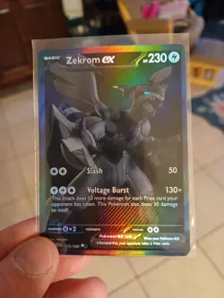 Zekrom EX BWR 174/086 Black Bolt Pokemon Card English Mint Pack Fresh - Image 1