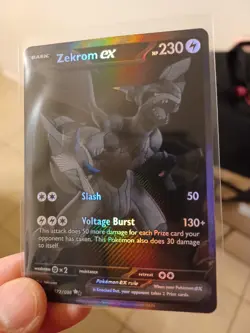Zekrom EX BWR 174/086 Black Bolt Pokemon Card English Mint Pack Fresh - Image 2