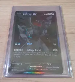 Zekrom EX BWR 174/086 Black Bolt Pokemon Card English Mint Pack Fresh - Image 3
