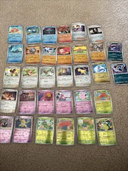 Pokemon 151 English Reverse Holo Card Lot (x32) NO DUPLICATES NM - Image 1