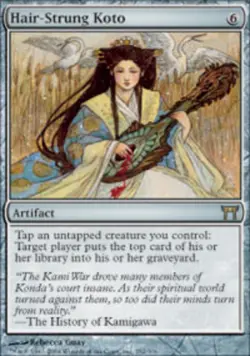 MTG magic cards 1x Hair-Strung Koto - Foil Champions Light Play, English - Image 1