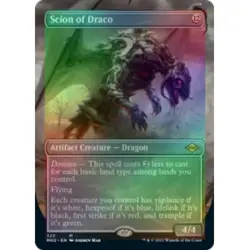 FOIL SCION OF DRACO (BORDERLESS) Modern Horizons 2 Magic MTG MINT CARD - Image 1