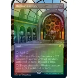 FOIL MISHRA'S FACTORY (BORDERLESS) Modern Horizons 2 Magic MTG MINT CARD - Image 1