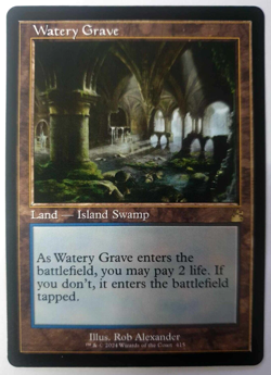 MTG: Ravnica Remastered - Watery Grave - Retro Rare - #415 - NM - Image 1