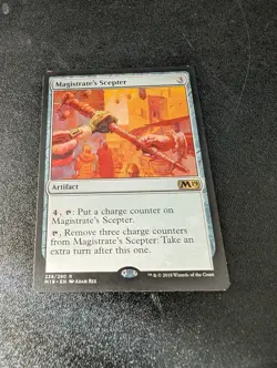 MTG: Magistrate’s Scepter - M19 - 238 - non foil - LP - Image 1