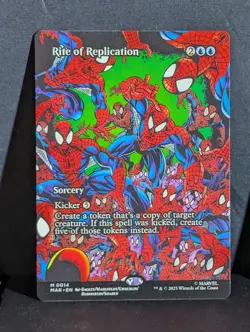 MTG Spider-Man MYTHIC 0014 Sorcery Rite of Replication - Image 1