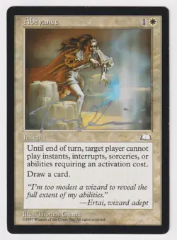 Silver Signed Abeyance MP Weatherlight Artist Thomas Gianni MTG Reserved List! - Image 1