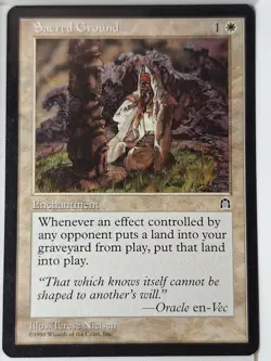 Sacred Ground - Stronghold - Magic the Gathering MTG Nice! - Image 1