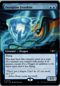 Deceptive Frostkite (Extended Art) R Commander: Tarkir: Dragonstorm 59 NM Normal - Image 1
