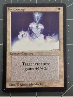 MTG ⭐ Beta Edition ⭐ Holy Strength ⭐ Vintage Legacy - Image 1
