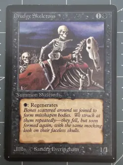 MTG ⭐ Beta Edition ⭐ Drudge Skeletons ⭐ Vintage Legacy ⭐ NM - Image 1