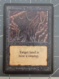 MTG ⭐ Beta Edition ⭐ Evil Presence ⭐ Vintage Legacy ⭐ - Image 1