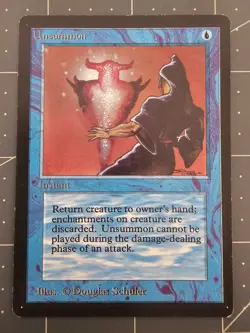 MTG ⭐ Beta Edition ⭐ Unsummon ⭐ Vintage Legacy ⭐ - Image 1