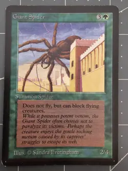 MTG ⭐ Beta Edition ⭐ Giant Spider ⭐ Vintage Legacy ⭐ - Image 1