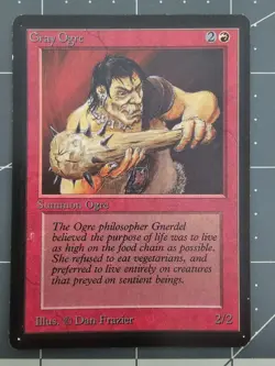 MTG ⭐ Beta Edition ⭐ Gray Ogre ⭐ Vintage Legacy ⭐ NM - Image 1