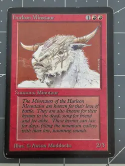 MTG ⭐ Beta Edition ⭐ Hurloon Minotaur ⭐ Vintage Legacy ⭐ - Image 1