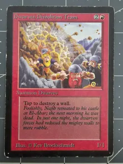 MTG ⭐ Beta Edition ⭐ Dwarven Demolition Team ⭐ Vintage Legacy ⭐ - Image 1