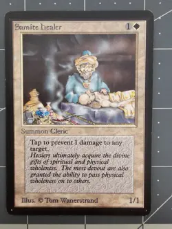 MTG ⭐ Beta Edition ⭐ Samite Healer ⭐ Vintage Legacy ⭐ NM - Image 1