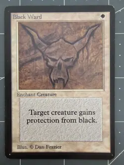 MTG ⭐ Beta Edition ⭐ Black Ward ⭐ Vintage Legacy ⭐ NM - Image 1