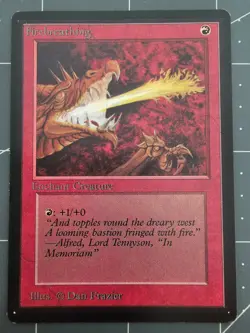 MTG ⭐ Beta Edition ⭐ Firebreathing ⭐ Vintage Legacy ⭐ NM - Image 1