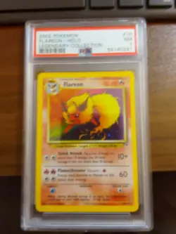 2002 Pokemon Legendary Collection Flareon Holo #10 PSA 7 - Image 1