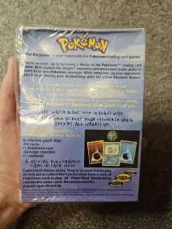 Pokemon Theme Deck 1999 WOTC Water Blast Theme Factory Sealed w/ defect box 742818060189 - Image 2