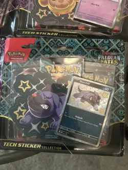 LOT OF 9 Pokemon Paldean Fates Tech Sticker Collection 3 Pack blister NEW SEALED - Image 3