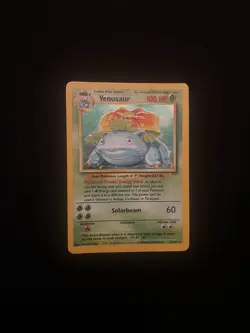 Pokemon Wizards Of The Coast Base Set Venusaur Holo Rare 15/102 - Image 1
