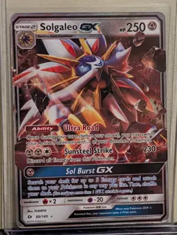 Pokemon TCG Solgaleo GX Full Art 89/149 Sun & Moon Ultra Rare Holo NM 2017 - Image 4