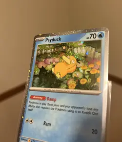 Pokemon TCG - Psyduck 007 -Mega Evolution Promo - Holo Pokemon TCG Swirl on Head - Image 1