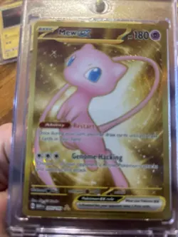 Mew EX 205/165 Full Art Gold Hyper Rare Pokemon Scarlet and Violet 151 NM - Image 1