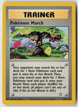 Pokemon March 102/111 - Neo Genesis Unlimited - PTCG - LP - Image 1