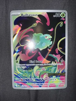 Pokemon TCG Bulbasaur 133/132 Mega Evolutions Holo Rare Near Mint - Image 2